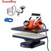 SucceBuy Macchina per Stampa a Caldo SucceBuy 12x15 Pollici, Riscaldamento Rapido, Rotazione a 360°, Stampante Digitale per Trasferimento Sublimazione e Vinile su Magliette
