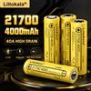 LiitoKala 1-10 pz. Batteria ricaricabile agli ioni di litio 21700 4000mA 3.7V con scaricatore Li-40A ad alta potenza di scarica per utensili elettrici