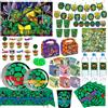 Bandai Set di Articoli per Festa a Tema Tartarughe Ninja: Tovaglioli, Tovaglia, Bicchieri, Piatti, Palloncini, Regali e Accessori per Feste
