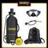 DIDEEP Set bombola per immersioni subacquee DIDEEP 3L, fino a 30-50 minuti di immersione subacquea, bombola facile da usare. Bombola Subacquea Portatile, Alta Capacità Adatta per Esplorazioni e Operazioni
