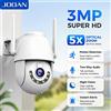 JOOAN Telecamera IP PTZ WIFI da Esterno 3MP con Zoom 5X, Tracciamento Automatico, Visione Notturna, Sicurezza Domestica, Videosorveglianza