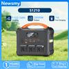 NONE Newsmay S1210: stazione di alimentazione portatile con generatore solare, 1102,5 Wh, potenza in uscita di 2000 W, ricarica rapida in 1 ora, ideale per elettrodomestici, campeggio e uso domestico.