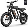 URLIFE Bicicletta elettrica da montagna Urlife T2 con batteria rimovibile da 48V 15.6Ah, autonomia di 120 km, e-bike con pneumatici fat da 20x4 pollici.
