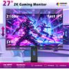 KTC Monitor da gioco KTC H27T7P-2 Fast IPS da 27 pollici 2560×1440 QHD 200Hz fino a 210Hz Tempo di risposta MPRT di 1 ms Sincronizzazione adattiva avanzata e HDR400