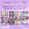 Bandai Penne Cancellabili a Tema Anime Gilrs Lumi Mila Zoi Hunters, 0.5mm, Nere e Blu, Tipo a Pressione, Penne Gel per Scuola e Ufficio, Regalo per Fan