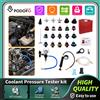 Podofo Kit Tester Pressione Radiatore 28 Pezzi, Strumento di Riempimento Sottovuoto e Spurgo Pneumatico con Adattatore per Rilevamento Perdite Serbatoio Acqua Auto, Camion e Veicoli Industriali