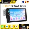 Podofo Autoradio 7" 1 Din MP5 con CarPlay Wireless e Android Auto, Stereo BT FM USB Universale, Telecamera Posteriore, Sistema Smart per Auto, Controllo al Volante