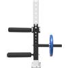 NONE Macchina per Leg Extension e Leg Curl, Attrezzo per Estensione Gambe da Seduto, Macchina per Leg Extension Regolabile a 8 Posizioni, Compatibile con Piastre Forate da 50mm + Dadi Standard, per