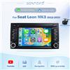BONROAD Per Seat Leon MK3 5F 2012-2020 Per Seat IBIZA 6j 2015-2017 Lettore Multimediale Video Radio Auto da 7 Pollici Wireless Carplay Android Auto RDS DSP Navigazione GPS AutoLink Airplay 2 Din IPS