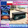 seekwatt Grado A 24V 100Ah 150Ah Lifepo4 Batteria Nuova 25.6V LFP batteria ricaricabile fai da te 48V 100Ah 24V 200Ah 300Ah per carrozze da golf RV Campeggio Sistema di stoccaggio di energia domestico Celle