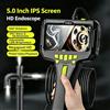 CAKI 2026 Newest Design 360° Steering Industrial Endoscope Camera 6mm 5"IPS Screen Single Lens Waterproof Inspection Borescope For Car/Pipe/Repair Free Drop Shipping