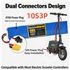 Batteria agli Ioni di Litio 36V 100000mAh 10S3P con BMS Integrato, Connettore XT60+SM, Ricaricabile per Scooter Elettrici e E-bike