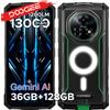 DOOGEE Fire 5 Ultra Dual: Telefono Robusto da Campeggio con Doppia Luce, Batteria da 13000mAh, 36GB RAM (6+30), 128GB ROM, Google Pay, NFC, Helio G81