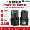 Ddadache Batteria Originale di Alta Qualità 12V 3.0Ah Ricaricabile agli Ioni di Litio con Caricabatterie, Batteria di Ricambio Avanzata per Cacciavite Elettrico DKCD, Trapano, Smerigliatrice Angolare e