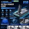 Batteria di Ricambio 25.2V 12800mAh Compatibile con Aspirapolvere Senza Fili Dyson V10 SV12 V10 Absolute V10 Animal, Pacco Batteria ad Alta Capacità e Lunga Durata