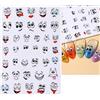 Bkrdty 10 Fogli Divertenti Adesivi per Bocca e Occhi 380 Pezzi Adesivi Emoji Cartoni per Fai Da Te, Album di Ritagli, Bottiglia d'acqua, Decorazione