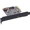 Inline Scheda di interfaccia InLine PCIe x4/ usb3.2 Gen.2x2 1x Usb-C