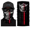 ShopINess Scaldacollo Multifunzionale Bandana Tubolare Teschio Unisex per Moto, Sport Outdoor, Carnevale e Halloween - Collezione Stampe Realistiche