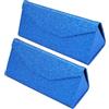 TBOC Custodia Pieghevole Occhiali da Sole - [Pack: 2 Unità] Astuccio Rigido [Triangolare] con [Chiusura Magnetica] e Fodera Interna Porta Lenti Vista Lettura Lavoro Auto Grande Uomo Donna