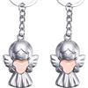 AffeGifts Portachiavi Angelo Custode, 2 Pcs Portachiavi Nici Lucky Portachiavis Portafortuna Inspirational Keychain Angel Regali per Donne, Madre, Figlia e Bambini