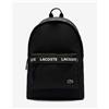 Lacoste Zaino Lacoste Logo Neocroc nero bianco