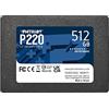 Patriot Memory SSD Unità a Stato Solido SATA 3 2.5 Interno Patriot P220 512GB