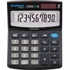 DONAU Calcolatrice da tavolo DONAU TECH K-DT4102-01, 10 cifre, funzione radice quadrata, 125x100x27 mm, colore nero, display a 10 cifre, doppia alimentazione (solare/batteria), design compatto.