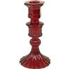 PARTENOPE PORTA CANDELA VETRO 8X16CM M.250528 ROSSO