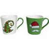 PARTENOPE TAZZA BONECHINA 330ML M.B300 VERDE 2ASS