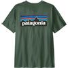Patagonia M's P-6 Logo T-Shirt Uomo in Cotone Biologico Canopy Green