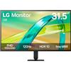 LG Monitor 32U401B-B - 81.3 cm, FHD (1920 x 1080), VA, 120 Hz, 16:9, nero | FreeSync, sRGB 99%, pannello VA, HDMI 2.0, modalità lettura, anti-sfarfallio, 2026