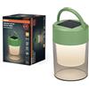 OSRAM Lampada da tavolo verde, alta 19,9 cm, bianco caldo, 3000 K, Plastica, LED integrato, durata di servizio 25.000 h, 20 lm, 3,7 V