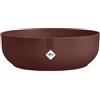 elho jazz bowl 28cm vaso da fiori - Dark Burgundy | Ø 27.5 x Alt. 9 cm | Adatto per interni | Plastica riciclata al 100%