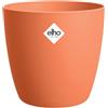 elho brussels round 20cm vaso da fiori - Mild Terra | Ø 20 x Alt. 18.7 cm | Adatto per interni | Plastica riciclata al 100%