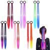 LYEGJT 12 Pezzi Extension Capelli Colorate Per Le Donne, Capelli Per Treccine Africane A Treccia,Stile Boxe