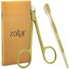 ZALAR Care Tronchese professionale per cuticole, in acciaio inox, per manicure e pedicure, colore oro (a forma di forbice, 5 mm)