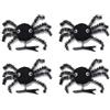 Taodyans Fermagli per capelli a forma di ragno, per donne e ragazze, forcine per capelli a molla, accessori per capelli per Halloween (nero -A)