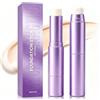 Sitovely Fondotinta Coreano Stick 2-in-1, Fondotinta a Colore Variabile con Pennello | Fondotinta In Stick A Cambio Colore, Idratante, Leggero E Con Finitura Opaca, Per Tutti I Tipi Di Pelle, Naturale Bianco