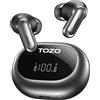 TOZO Cuffie in ear con cancellazione del rumore, LADC LDAC Hi-Res Audio 80 ore AKK IPX8 Impermeabile 2 dispositivi accoppiamento, 6 Mic, In Ear Noise Cancelling Rilevamento dell'usura