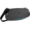 MEDION® Altoparlante Bluetooth portatile (batteria ricaricabile, potenziamento dei bassi, music box, effetti luminosi RGB, protezione dall'acqua IPX7 e robusto, powerbank integrato, 2X 25 W RMS)