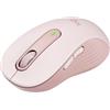 LOGITECH Mouse wireless con clic silenziosi, pulsanti laterali personalizzabili, connettività Bluetooth, compatibile con funzionalità di scorrimento avanzate, progettata per adattarsi perfettamente a mani di grandi dimensioni