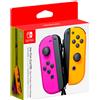 Nintendo Controller Joy-Con per Nintendo Switch, confezione da 2, colore viola/arancione, versione V2 (batteria sostituibile), serie Neon