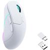 Lustrens Mouse da gioco wireless, 2,4 GHz/Bluetooth 5.1, 26000 DPI, LED RGB, autonomia della batteria di 70 ore, 79 g
