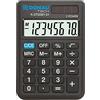 DONAU Calcolatrice tascabile DONAU TECH/K-DT2081-01 funzione radice a 8 cifre/ 90x60x11 mm/colore: nero/calcolatrice con display a 8 cifre/doppia alimentazione/design compatto