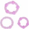 Seven Creations - Set di tre anelli fallici viola 1 St