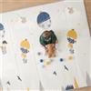 CASABEL tappeto gioco per bambini, morbido, 180x150cm, motivo montagne | Evolutivo, tappeto bebè pieghevole, impermeabile, grande e spesso, design colorato, compatto, facile da riporre e pulire