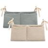 ugescdbi 2 organizer da appendere per lettino, per la cameretta dei bambini | Set di 2 organizer da appendere, per culla, cameretta dei bambini