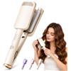 Generic Bigodino ondulato per capelli da 32 mm, arricciacapelli a forma di U da 32 | Ferro arricciacapelli ionico a forma di U, strisce isolate termicamente, spegnimento automatico 60 minuti