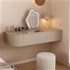 SEIFE Postazione Trucco Sospesa con Cassetti Scrittoio da Parete Salvaspazio | Tavolo da Trucco Sospeso Moderno Salvaspazio Mobile Trucco da Parete Scrittoio Sospeso Camera(R-khaki,80cm/31.4in)