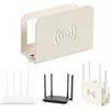 yijinyxm Porta WiFi da Parete, Porta Router da Parete, Mensola Modem e RouterWiFi per Del Router, Del Set Top Box, Adatto per L'uso In Uffici, Soggiorni e Camere da Letto, Bianco